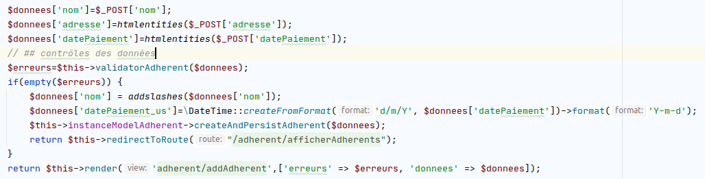 exemple de code source